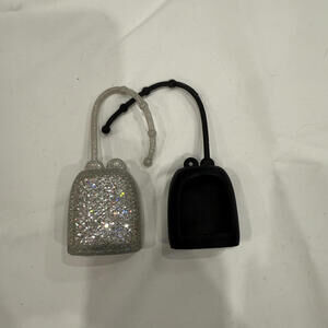 Bath and Body Works Glitter and Black Hand Sanitizer Holders